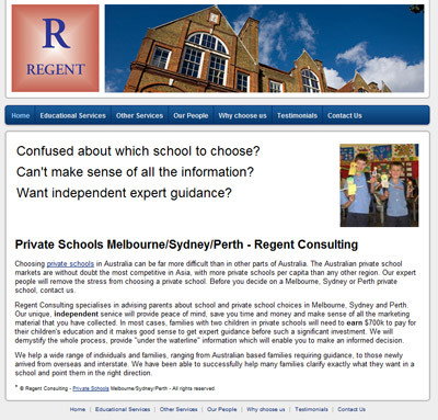 Regent Consulting - Best Private Schools Sydney Perth Melbourne Consulting Services - Education Perth 0